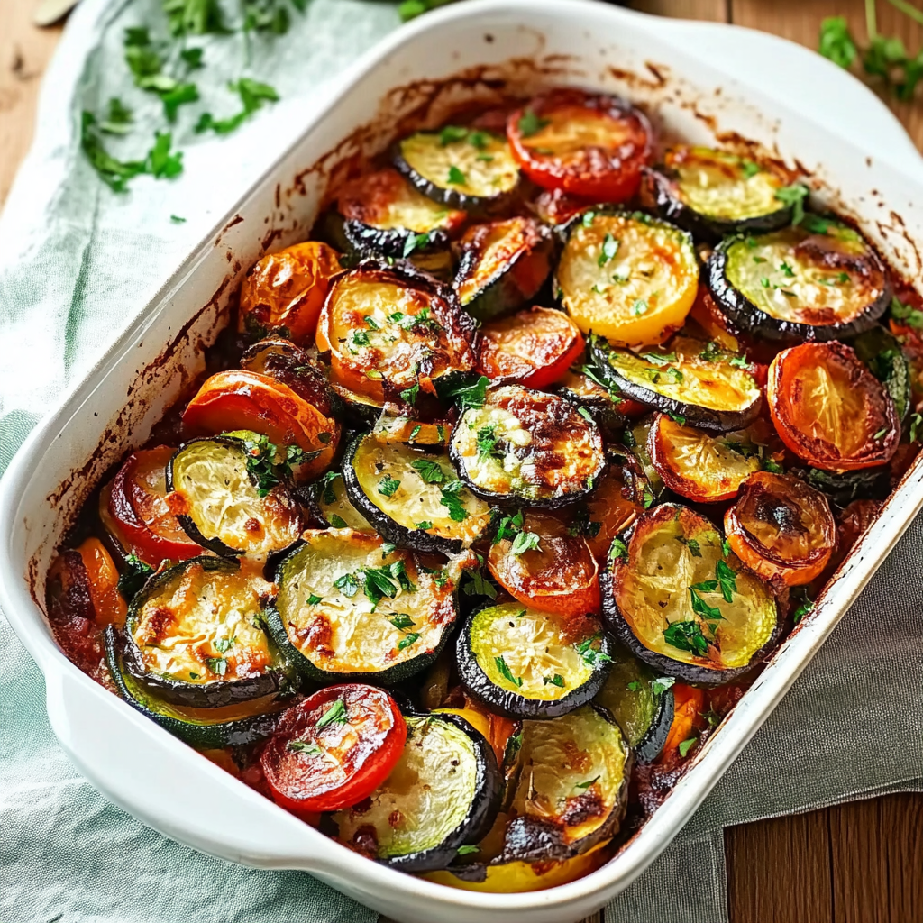 Roasted Summer Vegetable Casserole with Vibrant Flavors and Simple Steps